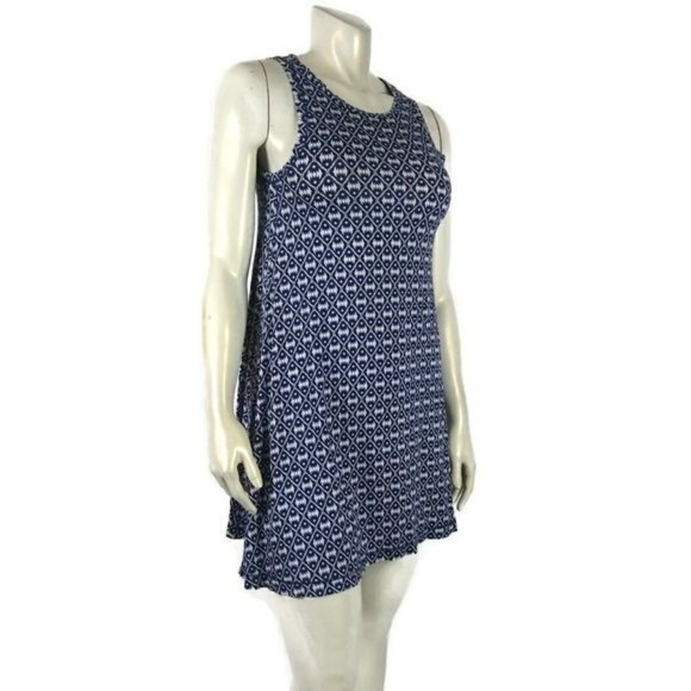 LOFT XS Sleeveless Argylle Blue Dress